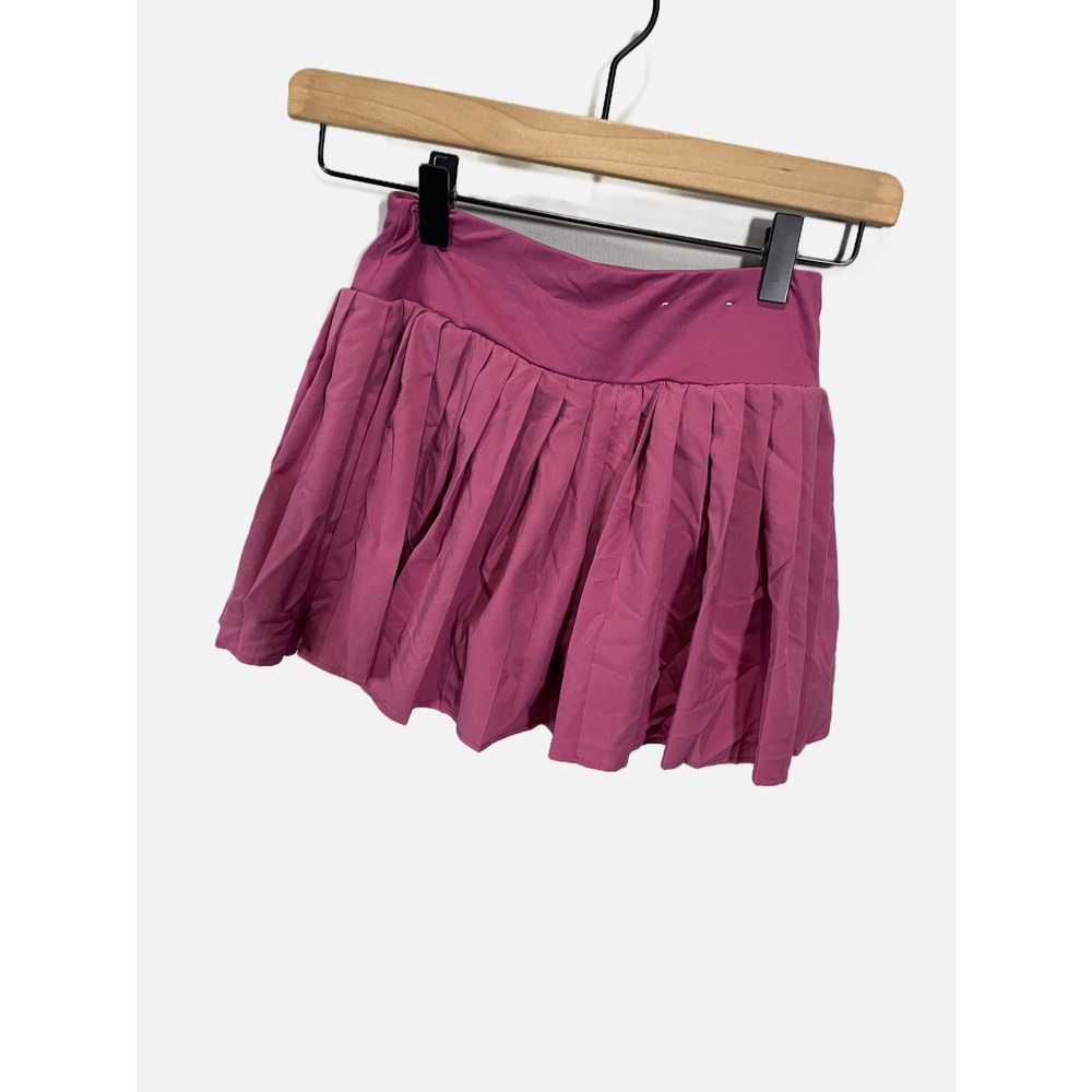Xersion Pleated Skort Girls Size M 10/12 Pink Quick-Dri Athletic Tennis Skirt